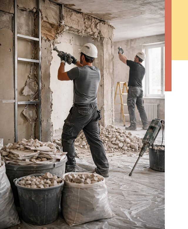 Демонтажные работы в Кимрах от 2819 руб. — услуги и цена под ключ | ОТДЕЛОЧНИК-Кмы