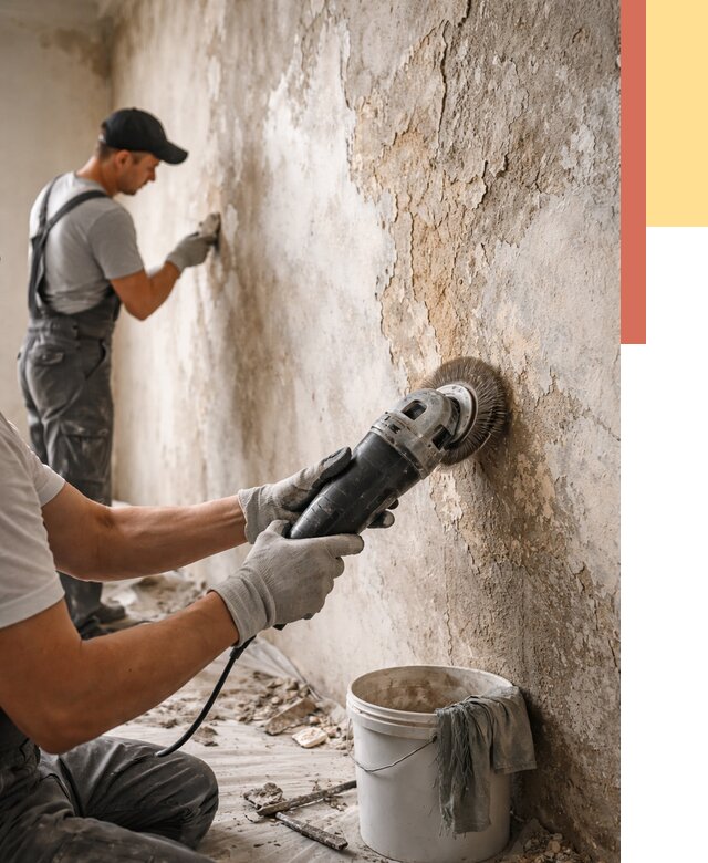 Снятие и удаление краски со стен в Кимрах от 2192 руб. — ОТДЕЛОЧНИК-Кмы