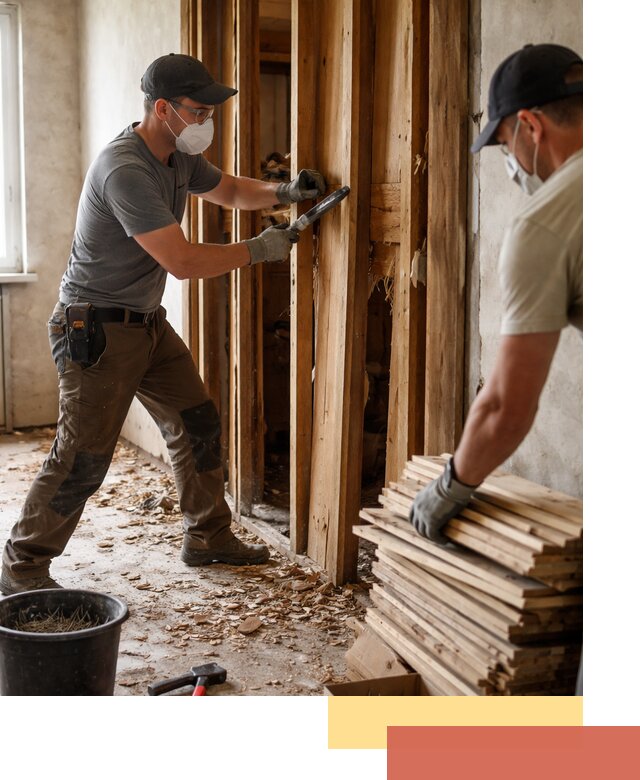 Демонтаж деревянных перегородок в Кимрах быстро и аккуратно