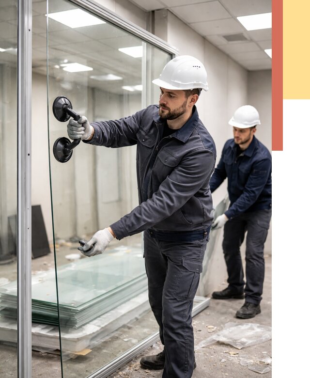 Демонтаж стеклянных перегородок в Кимрах от 3340 руб. — быстро и недорого | ОТДЕЛОЧНИК-Кмы