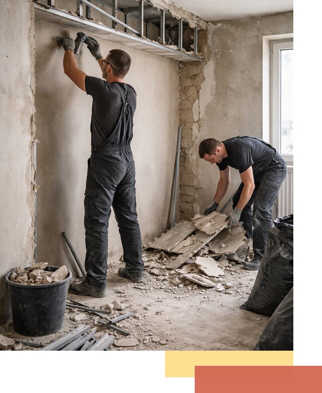 Демонтаж короба из гипсокартона в Кимрах быстро и аккуратно