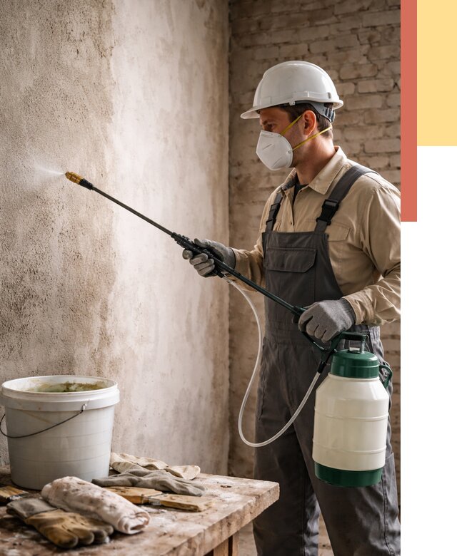 Антисептическая обработка стен в Кимрах от 1253 руб. — быстро и недорого | ОТДЕЛОЧНИК-Кмы