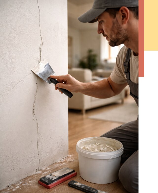 Заделка трещин и сколов в Кимрах от 2558 руб. — быстро и недорого | ОТДЕЛОЧНИК-Кмы