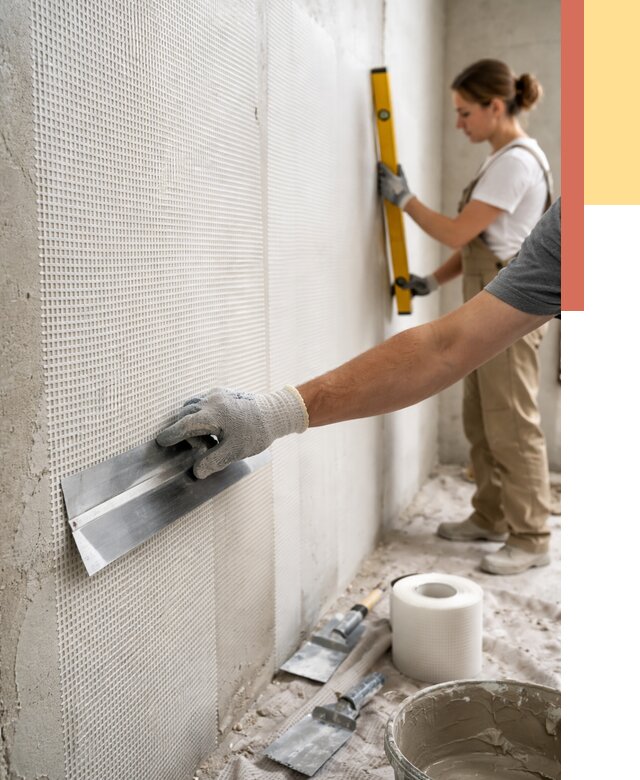 Армирование стен стеклосеткой в Кимрах от 3340 руб. под ключ | ОТДЕЛОЧНИК-Кмы