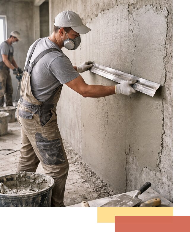 Штукатурка бетонных стен в Кимрах качественно и долговечно