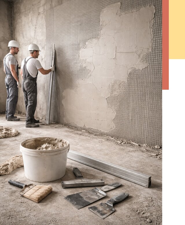 Штукатурка стен по сетке в Кимрах от 5741 руб./м2 — быстро и недорого | ОТДЕЛОЧНИК-Кмы