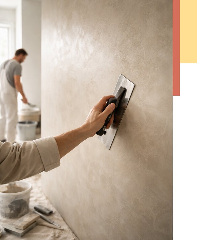 Венецианская штукатурка в Кимрах от 3654 руб/м² — нанесение стен под ключ | ОТДЕЛОЧНИК-Кмы