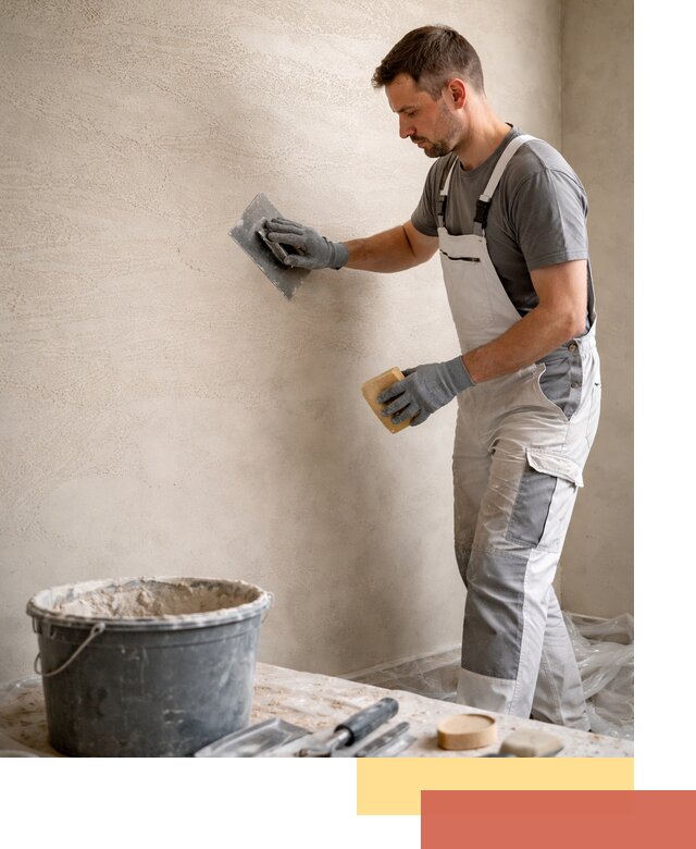 Декоративная штукатурка травертин в Кимрах для стен и потолков