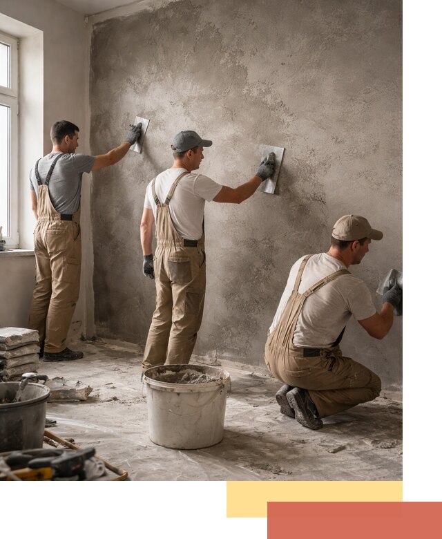 Декоративная штукатурка под бетон в Кимрах для стен и потолков