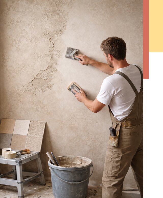 Ремонт декоративной штукатурки в Кимрах от 4698 руб. под ключ | ОТДЕЛОЧНИК-Кмы