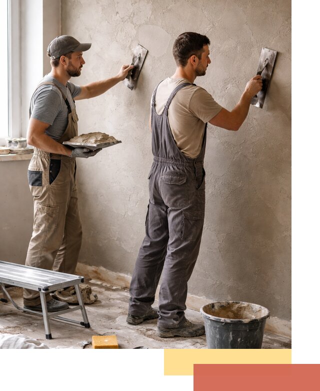 Ремонт декоративной штукатурки и восстановление фактуры в Кимрах