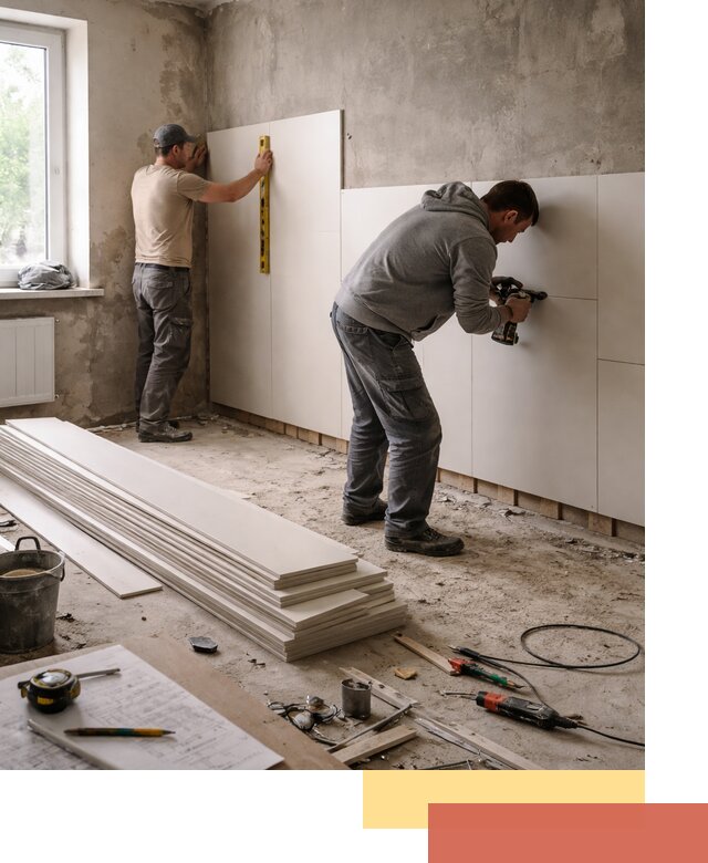 Монтаж ПВХ панелей на стены в Кимрах качественно и быстро