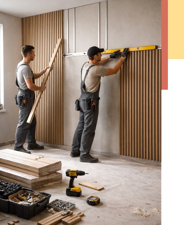 Монтаж реечных панелей на стены в Кимрах от 1253 руб. — быстро и недорого | ОТДЕЛОЧНИК-Кмы