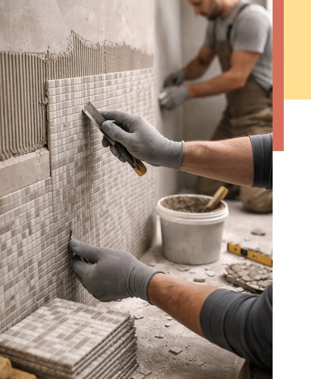 Облицовка стен мозаикой в Кимрах от 3340 руб/м2 — укладка мозаики на стены | ОТДЕЛОЧНИК-Кмы