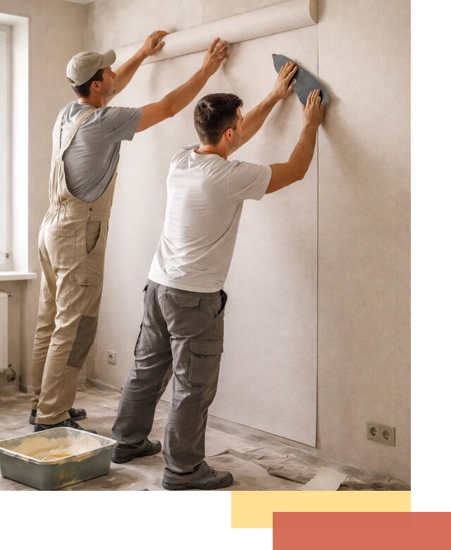 Поклейка виниловых обоев в Кимрах профессионально и качественно