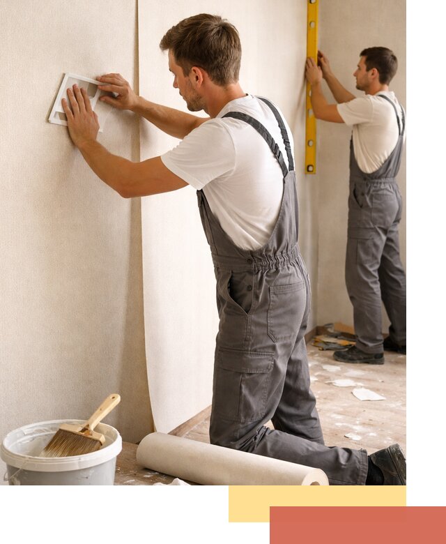 Поклейка бумажных обоев в Кимрах качественно и недорого