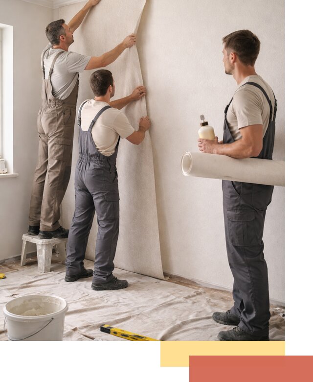 Оклейка стен обоями в Кимрах — качественно и профессионально