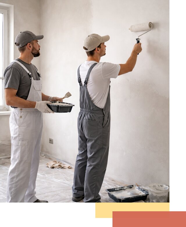 Покраска стен водоэмульсионной краской в Кимрах