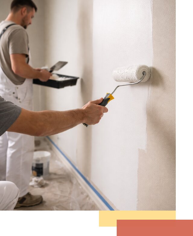 Покраска стен акриловой краской профессионально в Кимрах