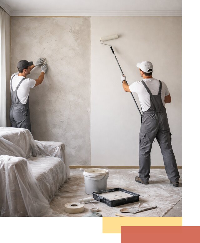 Покраска стен антивандальной краской в Кимрах