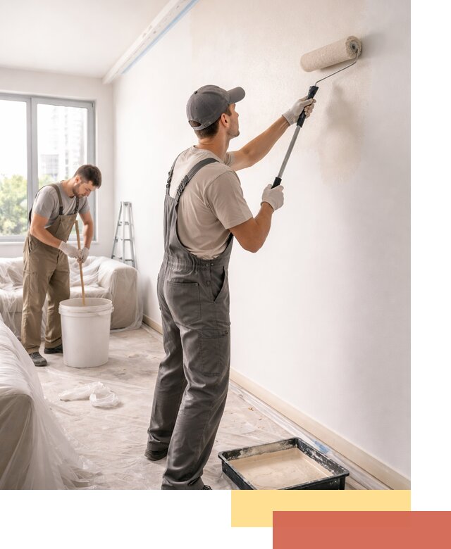 Покраска стен в офисе в Кимрах — быстрый и качественный ремонт