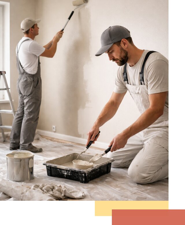 Покраска стен в квартире в Кимрах — профессионально и аккуратно