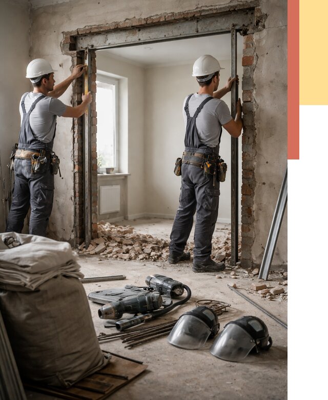 Расширение дверного проема в Кимрах от 13049 руб. под ключ | ОТДЕЛОЧНИК-Кмы