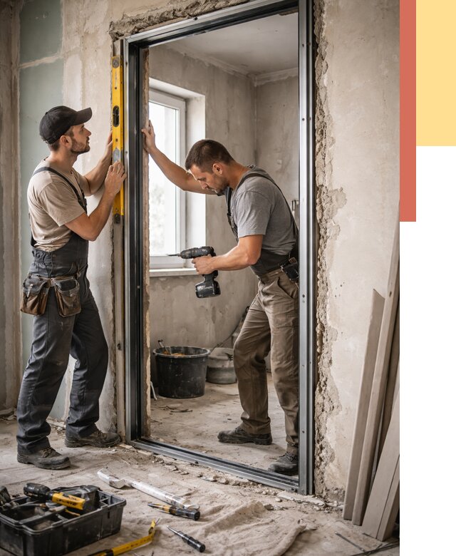 Закладка дверного проема в Кимрах от 3654 руб. — быстро и недорого | ОТДЕЛОЧНИК-Кмы