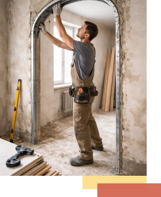 Устройство арочного проема в Кимрах под ключ