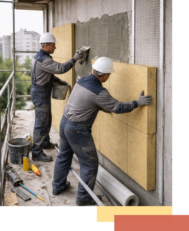 Утепление стен зданий и домов в Кимрах качественно и надежно