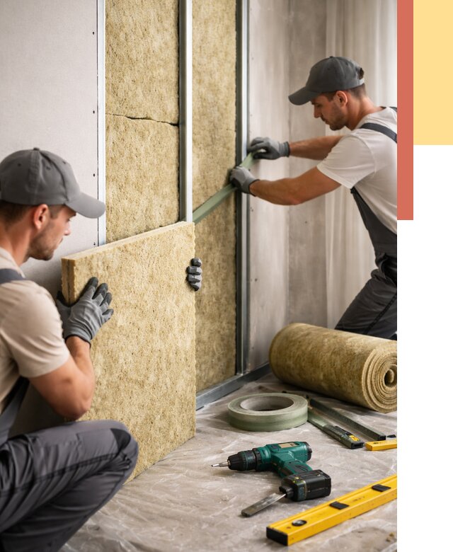 Шумоизоляция стен в Кимрах под ключ от 1931 руб. | ОТДЕЛОЧНИК-Кмы