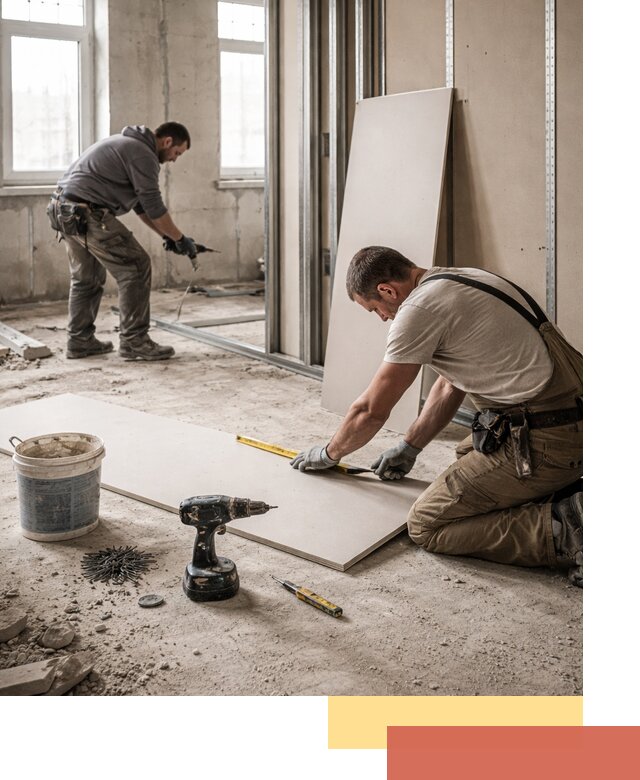 Кладка перегородок из ПГП под ключ в Кимрах