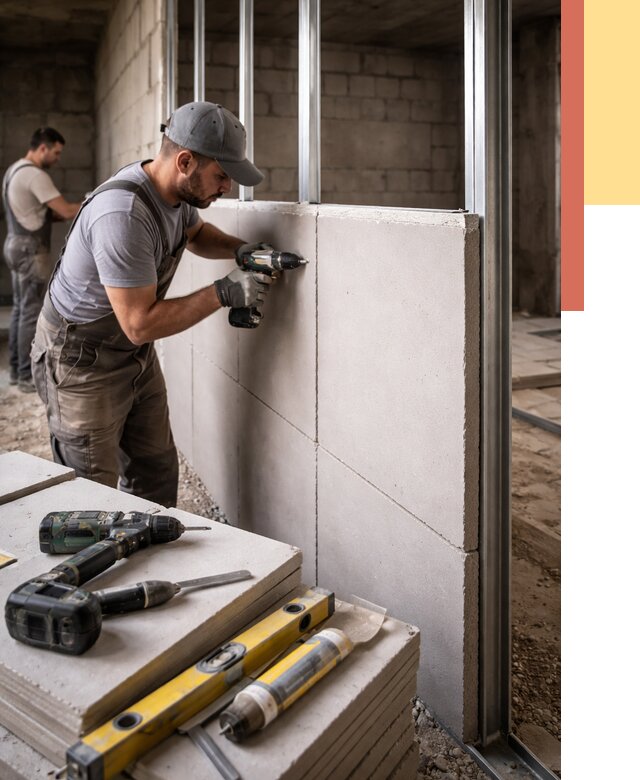 Кладка влагостойких перегородок ПГП в Кимрах от 1253 руб. под ключ | ОТДЕЛОЧНИК-Кмы