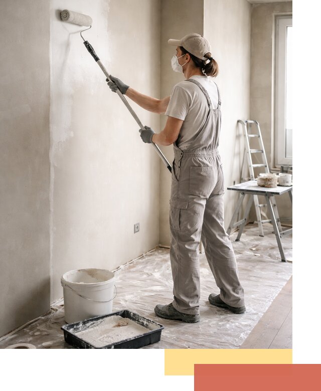 Покраска перегородок из гипсокартона в Кимрах качественно и недорого