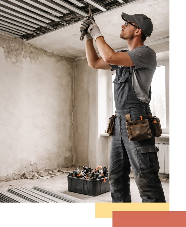 Демонтаж реечного потолка в Кимрах быстро и аккуратно