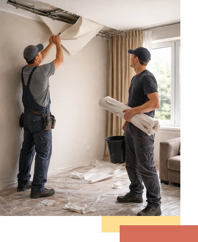 Демонтаж натяжного потолка в Кимрах быстро и аккуратно