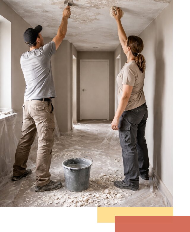 Удаление побелки с потолка в Кимрах — быстро и аккуратно