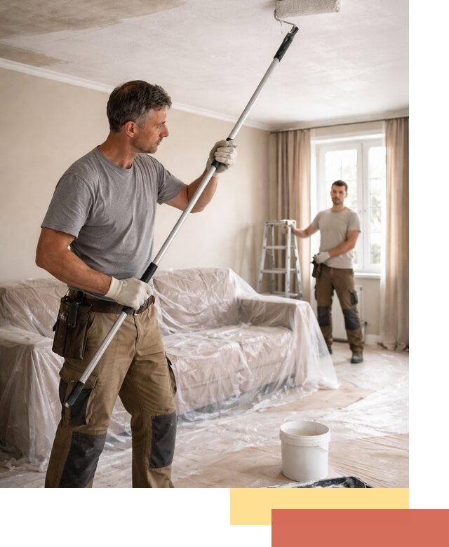 Грунтовка потолка в Кимрах — подготовка под покраску и отделку