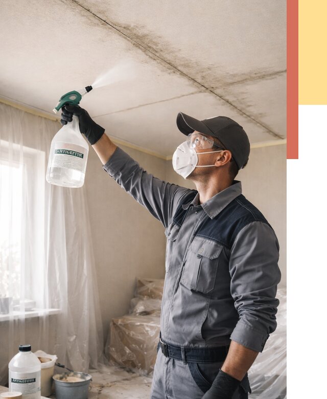 Антисептическая обработка потолка в Кимрах от 2610 руб. | ОТДЕЛОЧНИК-Кмы