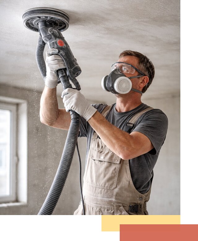 Шлифовка потолка в Кимрах — качественная подготовка под отделку