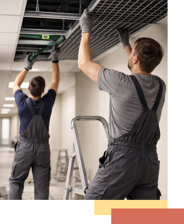 Монтаж потолка Грильято в Кимрах: установка под ключ качественно