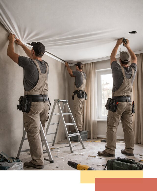 Монтаж матового натяжного потолка в Кимрах качественно и быстро