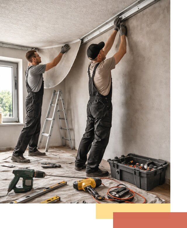 Монтаж фактурного натяжного потолка в Кимрах качественно и быстро