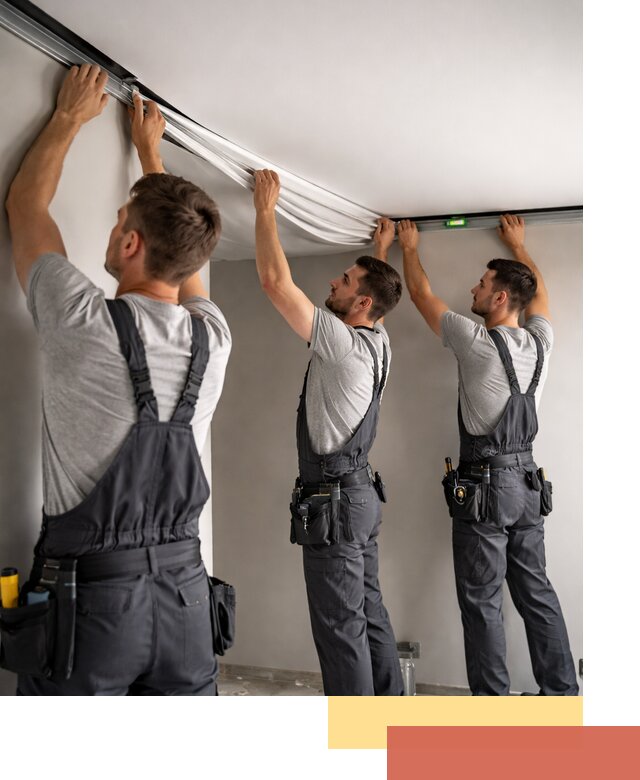 Теневые натяжные потолки в Кимрах: монтаж и отделка быстро и качественно