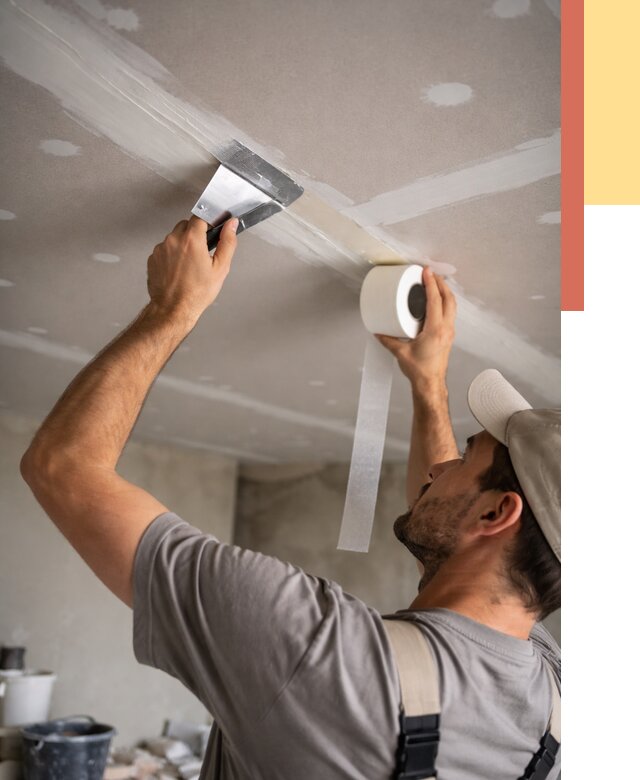 Обработка швов потолка ГКЛ в Кимрах от 7829 руб. под ключ | ОТДЕЛОЧНИК-Кмы