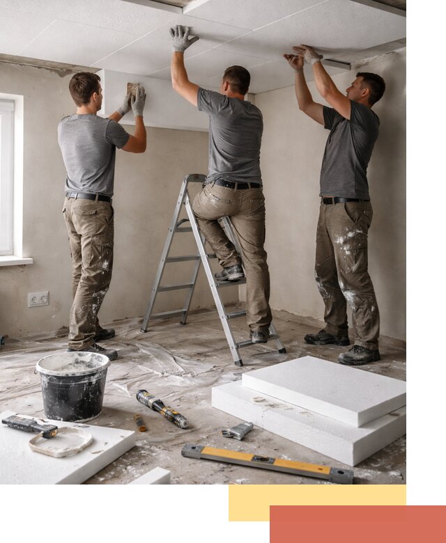 Утепление потолка пенопластом в Кимрах быстро и качественно