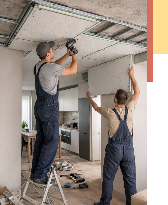 Шумоизоляция потолка панелями зипс в Кимрах от 1931 руб. под ключ | ОТДЕЛОЧНИК-Кмы